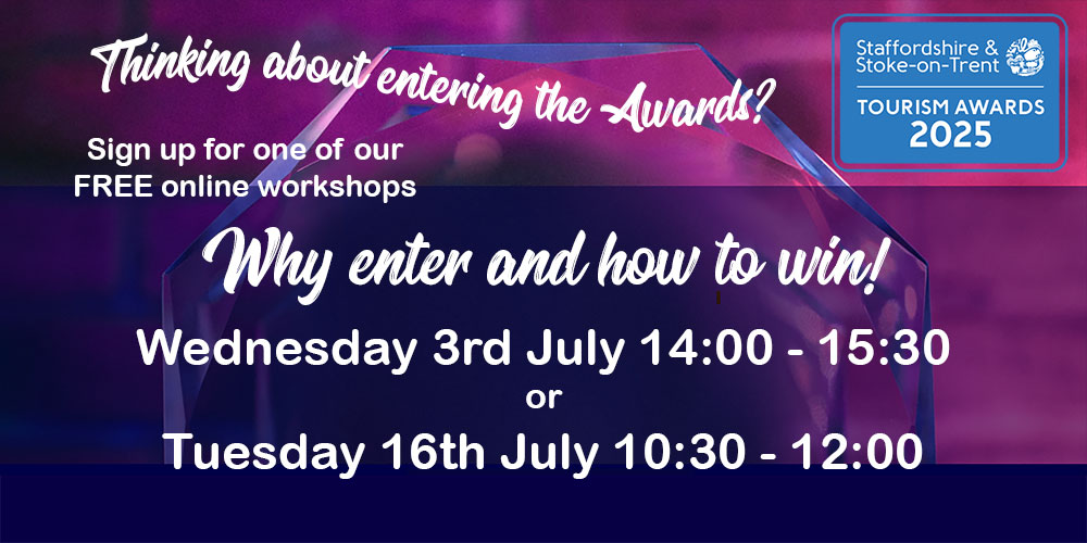 Info graphic promoting tourism awards applicant advice workshops
